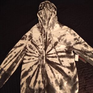 White and Gray Tye Dye Jacket